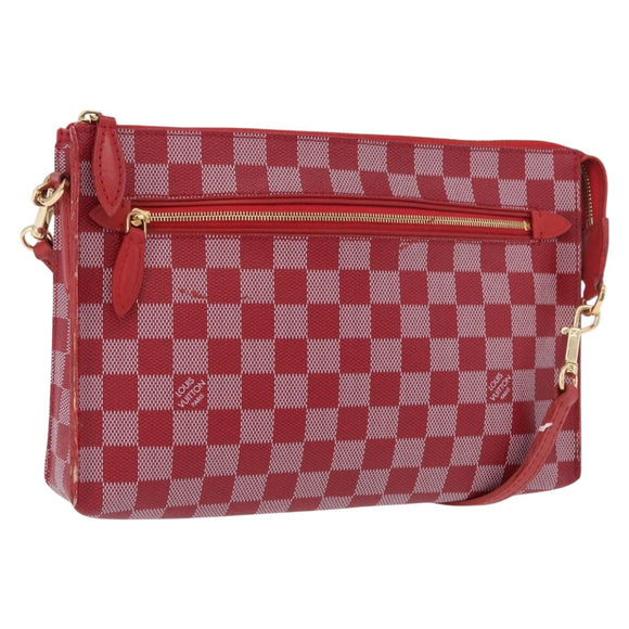 LOUIS VUITTON Damier Color Module Clutch Bag Carmine N41306 LV Auth 188805