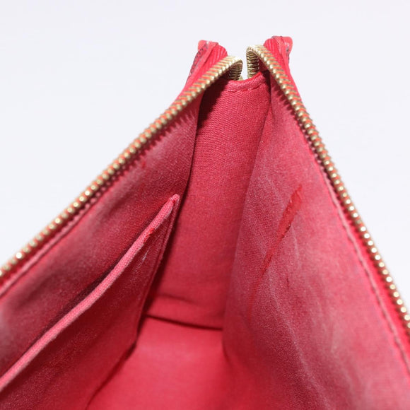 LOUIS VUITTON Damier Color Module Clutch Bag Carmine N41306 LV Auth 188805