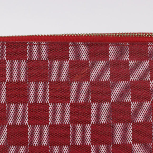 LOUIS VUITTON Damier Color Module Clutch Bag Carmine N41306 LV Auth 188805