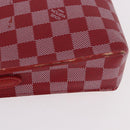 LOUIS VUITTON Damier Color Module Clutch Bag Carmine N41306 LV Auth 188805-6