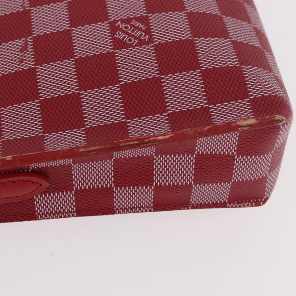 LOUIS VUITTON Damier Color Module Clutch Bag Carmine N41306 LV Auth 188805