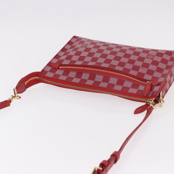 LOUIS VUITTON Damier Color Module Clutch Bag Carmine N41306 LV Auth 188805