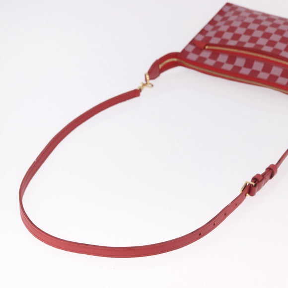 LOUIS VUITTON Damier Color Module Clutch Bag Carmine N41306 LV Auth 188805