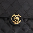 CHANEL Matelasse Chain Shoulder Bag Leather Black Gold CC Auth 188806-18
