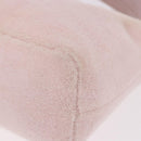 Miu Miu Hand Pouch Pile Pink Gold Auth 188807A-11