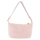Miu Miu Hand Pouch Pile Pink Gold Auth 188807A-3