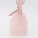 Miu Miu Hand Pouch Pile Pink Gold Auth 188807A-4