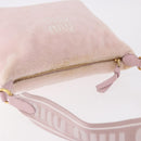 Miu Miu Hand Pouch Pile Pink Gold Auth 188807A-6