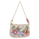 LOUIS VUITTON Damier Azur Vivienne Mini Pochette Accessoires N60487 Auth 188812SAM-1