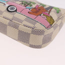 LOUIS VUITTON Damier Azur Vivienne Mini Pochette Accessoires N60487 Auth 188812SAM-15