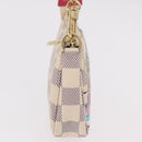 LOUIS VUITTON Damier Azur Vivienne Mini Pochette Accessoires N60487 Auth 188812SAM-4