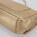 CHANEL Matelasse Chain Shoulder Bag Leather 2way Gold CC Auth 188813SM-18
