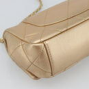 CHANEL Matelasse Chain Shoulder Bag Leather 2way Gold CC Auth 188813SM-19