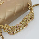 CHANEL Matelasse Chain Shoulder Bag Leather 2way Gold CC Auth 188813SM-7