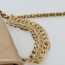 CHANEL Matelasse Chain Shoulder Bag Leather 2way Gold CC Auth 188813SM-14