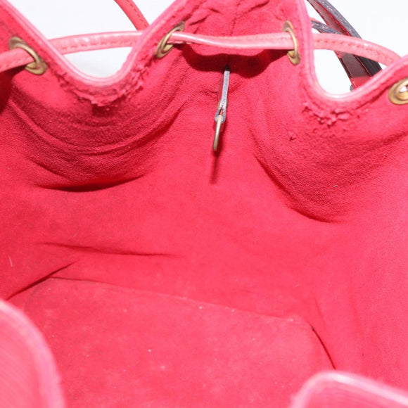 LOUIS VUITTON Epi Petit Noe Shoulder Bag Red M44107 LV Auth 188820