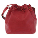 LOUIS VUITTON Epi Petit Noe Shoulder Bag Red M44107 LV Auth 188820-13