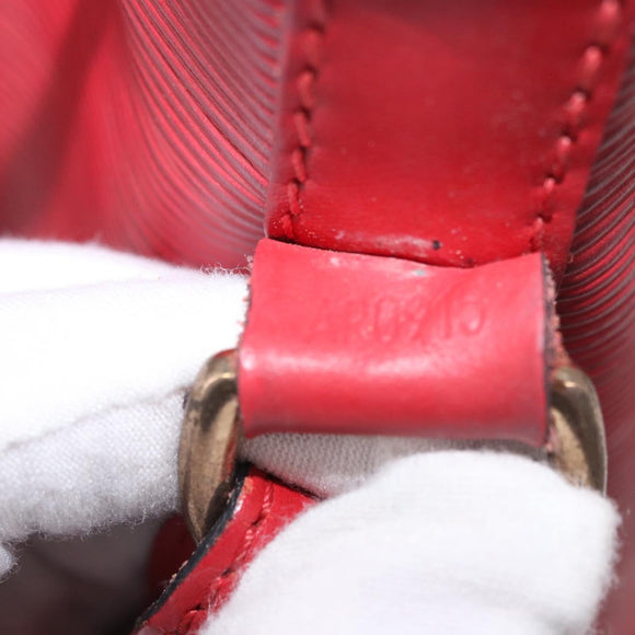 LOUIS VUITTON Epi Petit Noe Shoulder Bag Red M44107 LV Auth 188820
