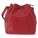 LOUIS VUITTON Epi Petit Noe Shoulder Bag Red M44107 LV Auth 188820-2