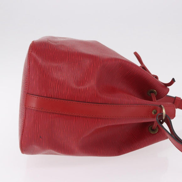 LOUIS VUITTON Epi Petit Noe Shoulder Bag Red M44107 LV Auth 188820