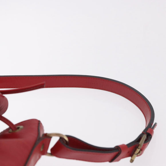 LOUIS VUITTON Epi Petit Noe Shoulder Bag Red M44107 LV Auth 188820