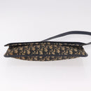 Christian Dior Trotter Canvas Hand Bag 2way Navy Gold Auth 188822-12