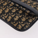 Christian Dior Trotter Canvas Hand Bag 2way Navy Gold Auth 188822-14