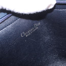 Christian Dior Trotter Canvas Hand Bag 2way Navy Gold Auth 188822-19