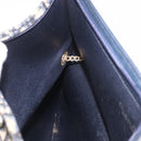 Christian Dior Trotter Canvas Hand Bag 2way Navy Gold Auth 188822-22