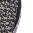 Christian Dior Trotter Canvas Hand Bag 2way Navy Gold Auth 188822-23