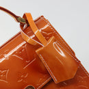 LOUIS VUITTON Monogram Vernis Spring Street Hand Bag Pink M91033 LV Auth 188824-19