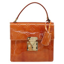 LOUIS VUITTON Monogram Vernis Spring Street Hand Bag Pink M91033 LV Auth 188824-13