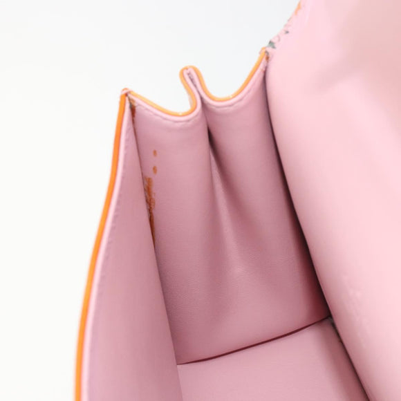LOUIS VUITTON Monogram Vernis Spring Street Hand Bag Pink M91033 LV Auth 188824