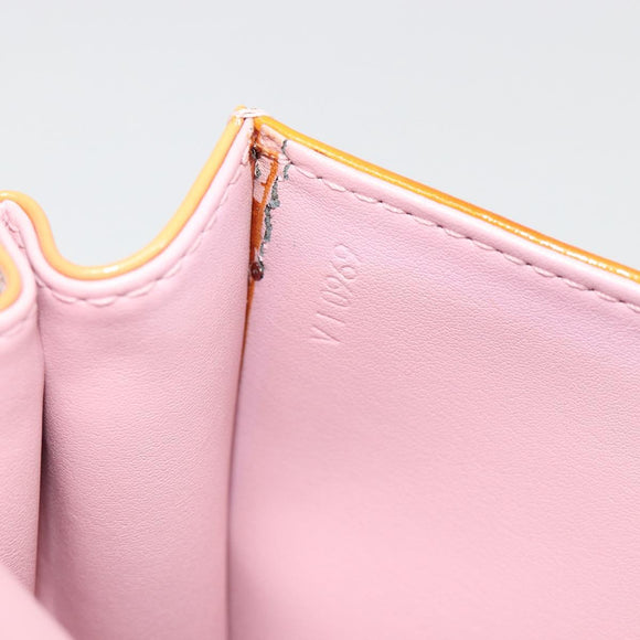 LOUIS VUITTON Monogram Vernis Spring Street Hand Bag Pink M91033 LV Auth 188824