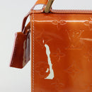 LOUIS VUITTON Monogram Vernis Spring Street Hand Bag Pink M91033 LV Auth 188824-3