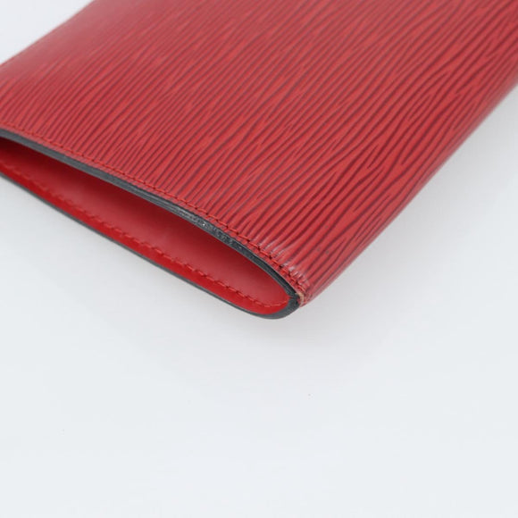 LOUIS VUITTON Epi Pochette Accessoires Pouch Red M52947 LV Auth 188828