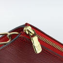 LOUIS VUITTON Epi Pochette Accessoires Pouch Red M52947 LV Auth 188828-10