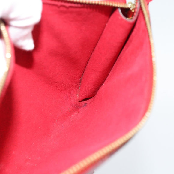 LOUIS VUITTON Epi Pochette Accessoires Pouch Red M52947 LV Auth 188828