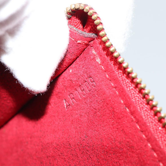LOUIS VUITTON Epi Pochette Accessoires Pouch Red M52947 LV Auth 188828