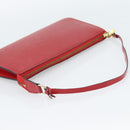 LOUIS VUITTON Epi Pochette Accessoires Pouch Red M52947 LV Auth 188828-7