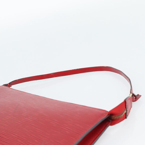 LOUIS VUITTON Epi Pochette Accessoires Pouch Red M52947 LV Auth 188828
