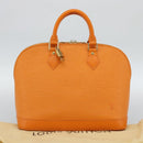 LOUIS VUITTON Epi Alma Hand Bag Orange Mandarin M5214H LV Auth 188830SAV-12