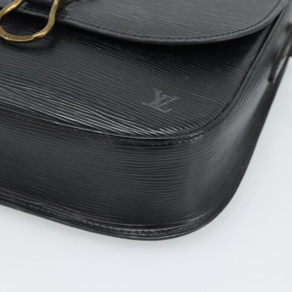 LOUIS VUITTON Epi Saint Cloud GM Shoulder Bag Black Noir M52192 LV Auth 188832
