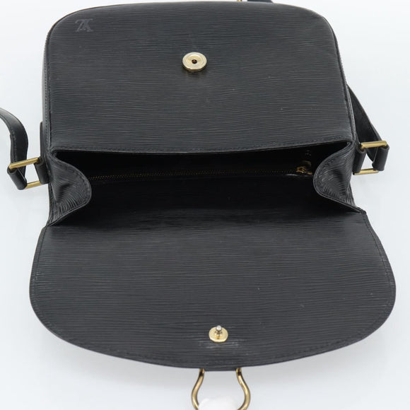 LOUIS VUITTON Epi Saint Cloud GM Shoulder Bag Black Noir M52192 LV Auth 188832