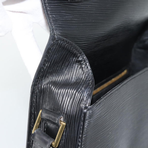 LOUIS VUITTON Epi Saint Cloud GM Shoulder Bag Black Noir M52192 LV Auth 188832