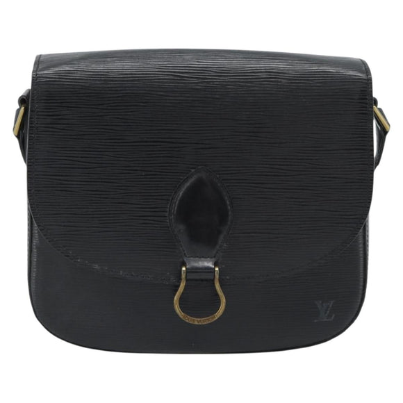 LOUIS VUITTON Epi Saint Cloud GM Shoulder Bag Black Noir M52192 LV Auth 188832
