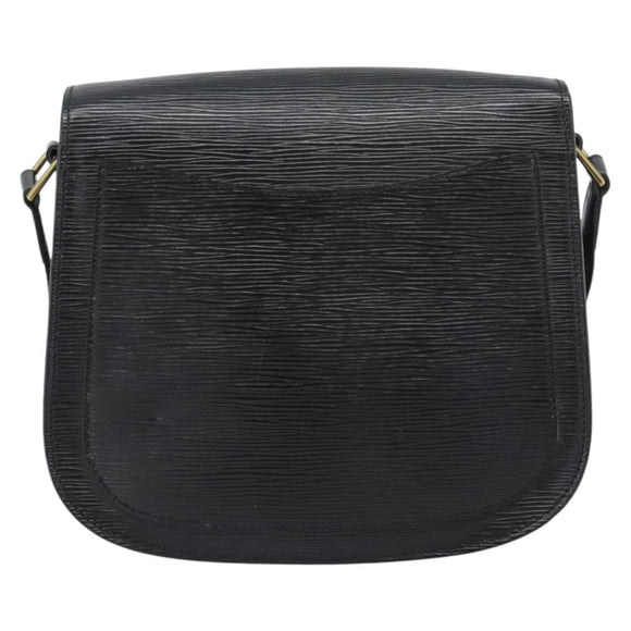 LOUIS VUITTON Epi Saint Cloud GM Shoulder Bag Black Noir M52192 LV Auth 188832