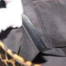 FENDI Shoulder Bag Canvas Brown Gold Auth 188835SAM-11