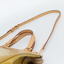 LOUIS VUITTON Monogram Vernis Blair GM Bag 2way Beige Poodle M91754 Auth 188838-14