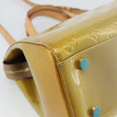 LOUIS VUITTON Monogram Vernis Blair GM Bag 2way Beige Poodle M91754 Auth 188838-18